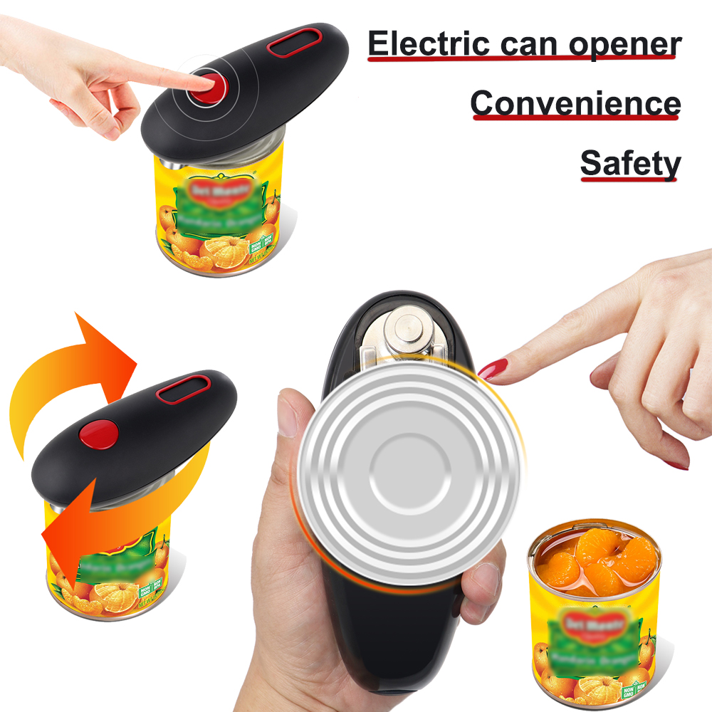 Electric Can Opener Automatic Bottle Opener Cordless One Touch Handheld Kitchen Tool